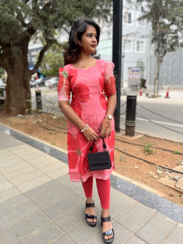 Red Petals Kurti